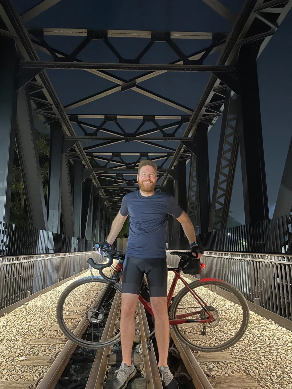Outa founder Julian taking time out on his bicycle